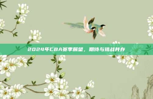 2024年CBA赛季展望，期待与挑战并存