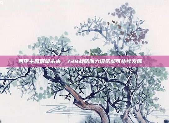 西甲主席展望未来，739战略助力俱乐部可持续发展🌍